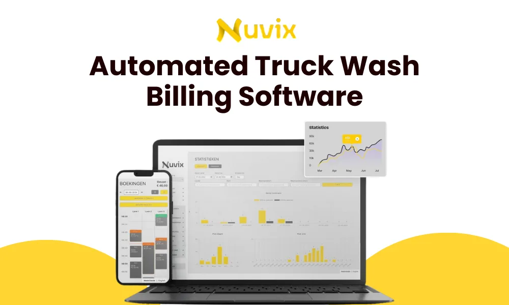 Automated truck wash billing software dashboard