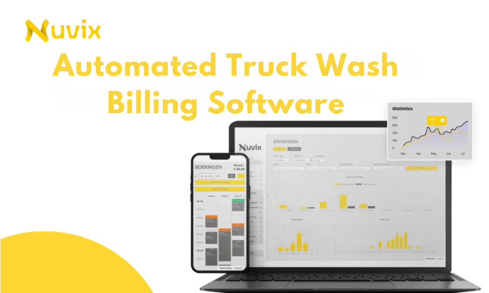 Truck wash payments faster checkout dashboard by Nuvix